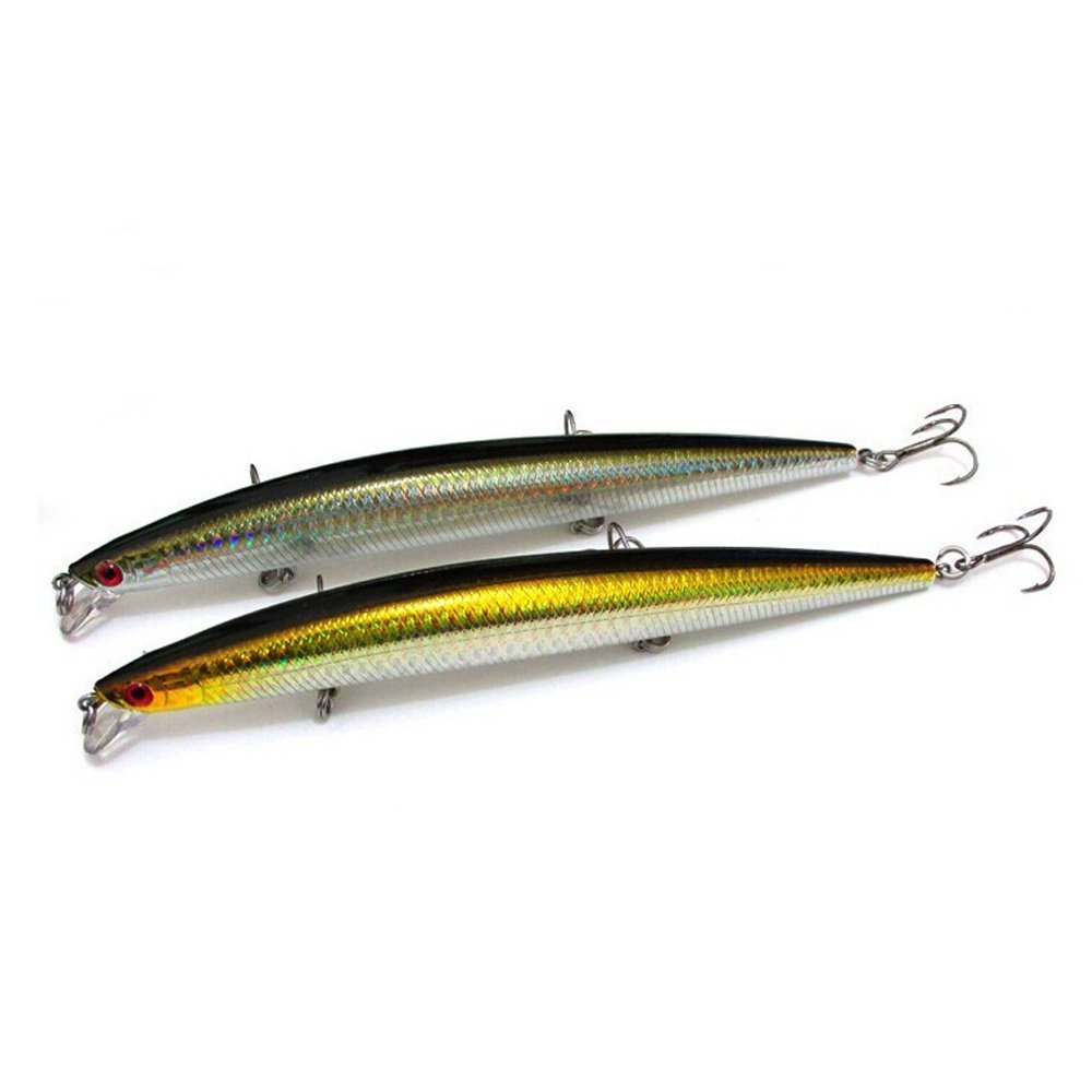 Goture Hard Fishing Bait 2 Pieces Lure Minnow 17cm/27g Floating Lures for Saltwater