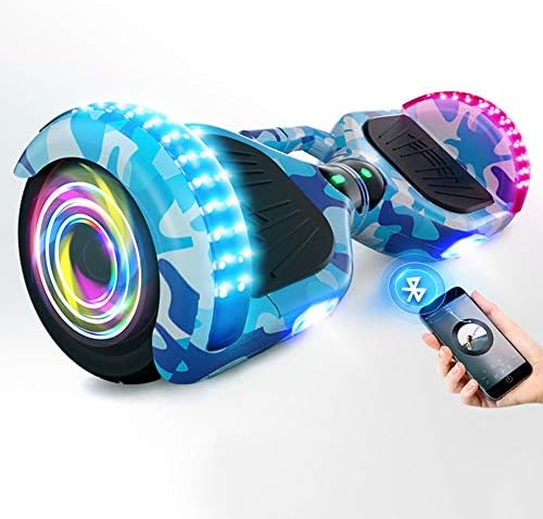 ホバーボード Ledライトフラッシュとbluetoothスピーカーと6 5 子供の大人のための電動スクーター バーゲンセール 2輪スマートセルフバランシングの車