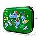 Cool Baseball Boys Dinosaur Pencil Case - Large Capacity Hardtop Pencil Box with Compartments - Colored Pencil Holder School Supply Organizer for Kids Girls Toddlers Children (Green)