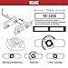 Braudel Rail Section Set with Thread Locking Screws, Wrench and Nuts,