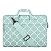 MOSISO Laptop Shoulder Bag Compatible with MacBook Pro 16 inch 2021 M1 Pro/Max A2485/2019-2020 A2141/Pro 15 A1398, 15-15.6 inch Notebook, Canvas Carrying Briefcase Sleeve Case Quatrefoil MO-QAF004