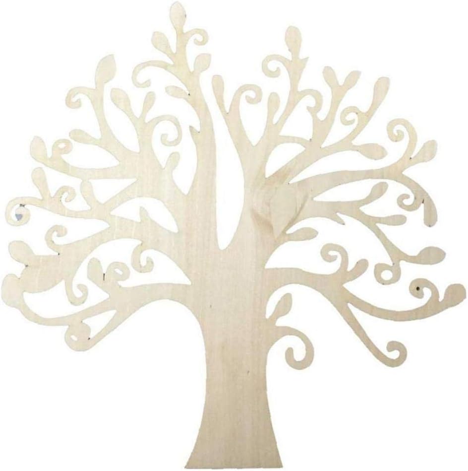 Wooden Tree Embellishments Hollow Family Elegant Tree Shaped Craft DIY Craft Christmas Ornaments Wedding 125cm