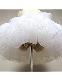 Corto de organza Enagua Lolita blanco negro Capas Tutu Falda para dama