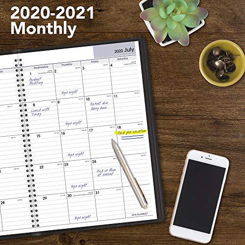 Academic Planner 20202021, ATAGLANCE Monthly Planner, 8" x 12