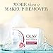 Eye Makeup Remover Wipes by Olay Daily Facials, Soap-Free Cleanser Cloths, 33 Count (Pack of 3) Packaging may Vary
