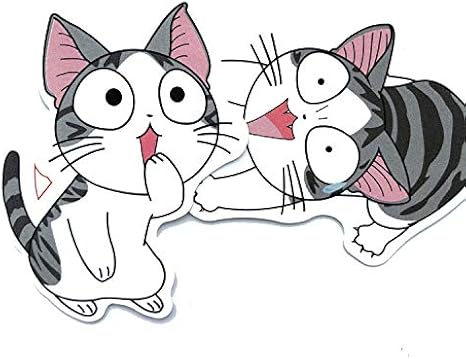 Ylgg Dessin Anime Enfant Chat Valise Valise Ordinateur Portable Refrigerateur Autocollant Graffiti Animal 14 X 3 Paquet Amazon Fr Auto Et Moto