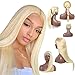 Blonde 360 Lace Frontal Wig Straight Human Hair Wig 613 Pre Plucked for Black Women 150% Density Glueless Brazilian Virgin Remy Wig Blonde 360 Frontal Lace Wig for High Ponytail and Bun Lace Front Wig