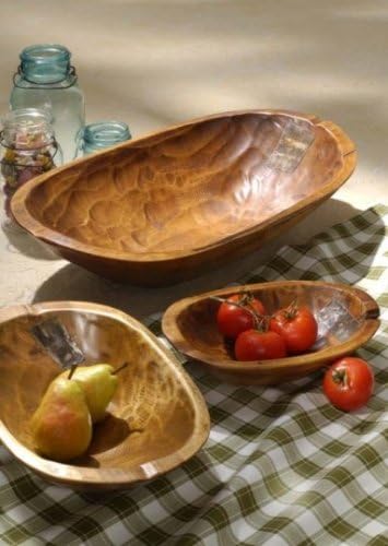 Primitive Wooden Bowl - 14" X 17"