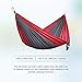 JBM Single Camping Hammock Portable Lightweight Hammock - Support 264lbs (Gray & Red)
