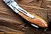 DKC Knives DKC-58-LJ-OW-DS-PC LITTLE JAY Olive Wood Pocket Clip Damascus Steel Blade Folding Pocket Knife Olive Wood Handle 4