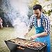 TeqHome Foldable Charcoal Grill, Portable BBQ Barbecue Grill Lightweight Simple Grill for Outdoor Cooking Camping Hiking Picnics Garden Travel