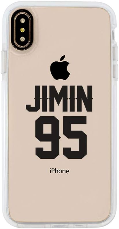 Ultra Slim iPhone Case - Silicone Protective Cover - Compatible for iPhone XR - Jimin-Shi 95% - Park Jimin 95 Hyyh - Cute Case - Mochi - Black Flexible Soft TPU Cover Case