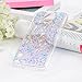YOKIRIN Galaxy S5 Case, Luxury Sparkle Powder 3D Diamond Paillette Bling Slim Glitter Flexible Soft Rubber Gel TPU Protective Shell Hybrid Bumper Case Cover for Samsung Galaxy S5 i9600, Light Purple