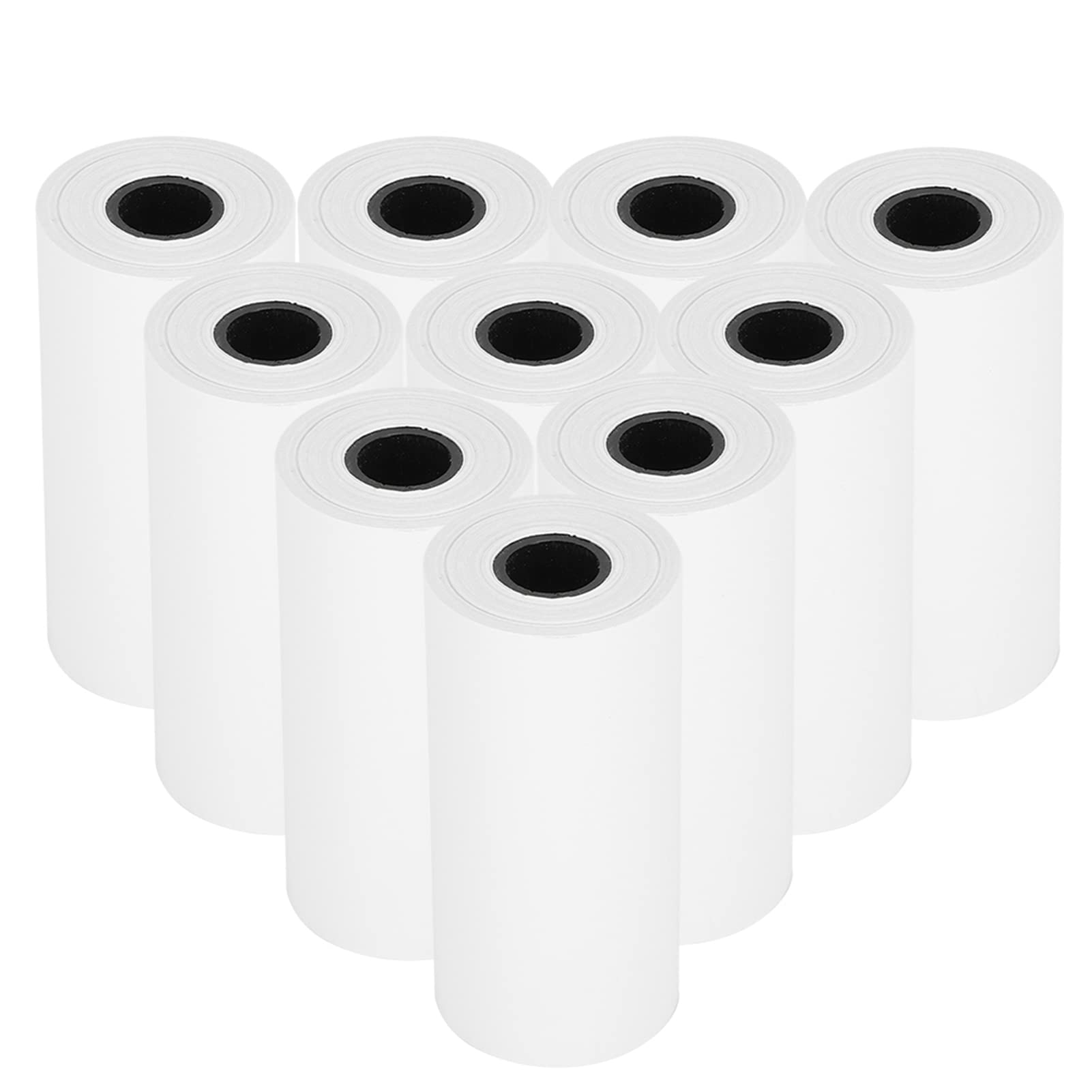 10 Rolls Thermal Paper Till Rolls, Kids Instant Camera Refill Print Paper, White Portable Thermal Printing Camera Photo Paper Rolls Best Choice for Kid's Instant Camera