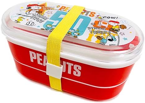 Amazon スヌーピー 弁当箱 ランチボックス 2段 580ml お箸付き レンジ対応 ランチbox ランチ 弁当 おべんとうばこ 給食 レジャー 行楽 給食 運動会 遠足 通勤 大人 子供 キッズ 男の子 女の子 キャラクター 入園 入学 通学 保育園 幼稚園 学校 学用品 E スヌーピー