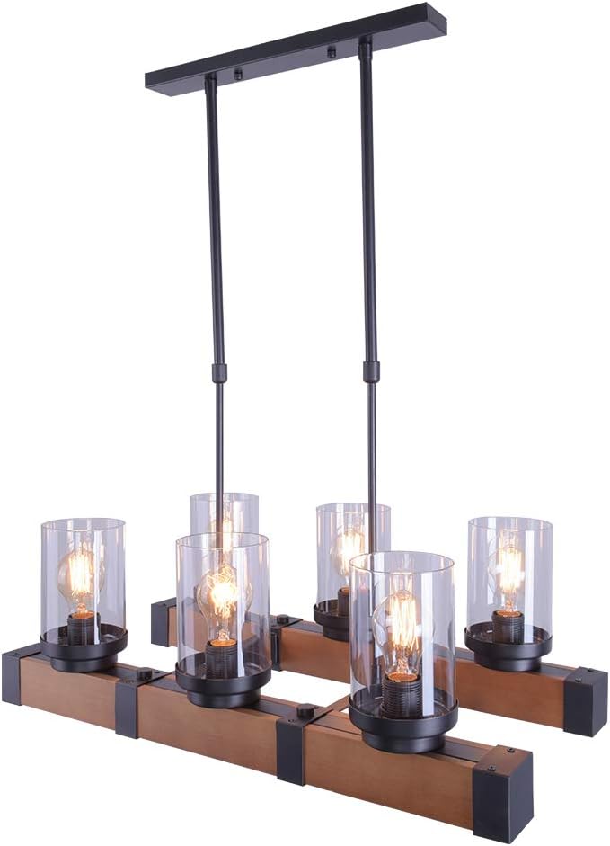 Lingkai Retro Rustikale Kronleuchter Edison Vintage Dekorative