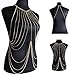 EagleUS Women Lady Tassel Crossover Harness Bikini Belly Body Chain Necklace