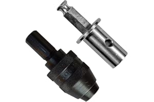 Deep Freeze EZ Ice Auger Drill Adapter - Pistol Bit/K-Drill/Lite-Flite - Electric Drill Auger Adapter - Ice Auger Quick Connect Drill Bit Adapter - Ice Fishing Auger - Cordless Drill Attachments