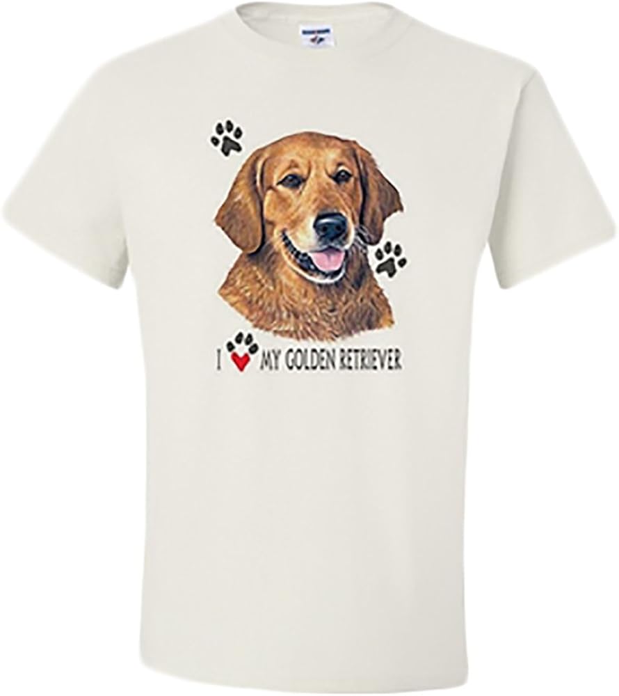 I Love My Golden Retriever Shirt Clothing