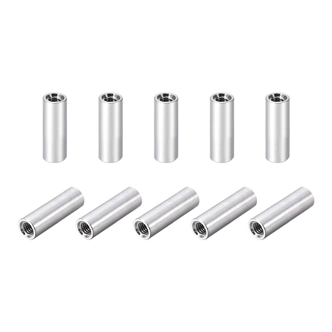 sourcing map 10 Pcs M3x15mm Round Aluminum Standoff Column Spacer Female for Drone FPV Quadcopter Racing RC Multirotors Parts DIY
