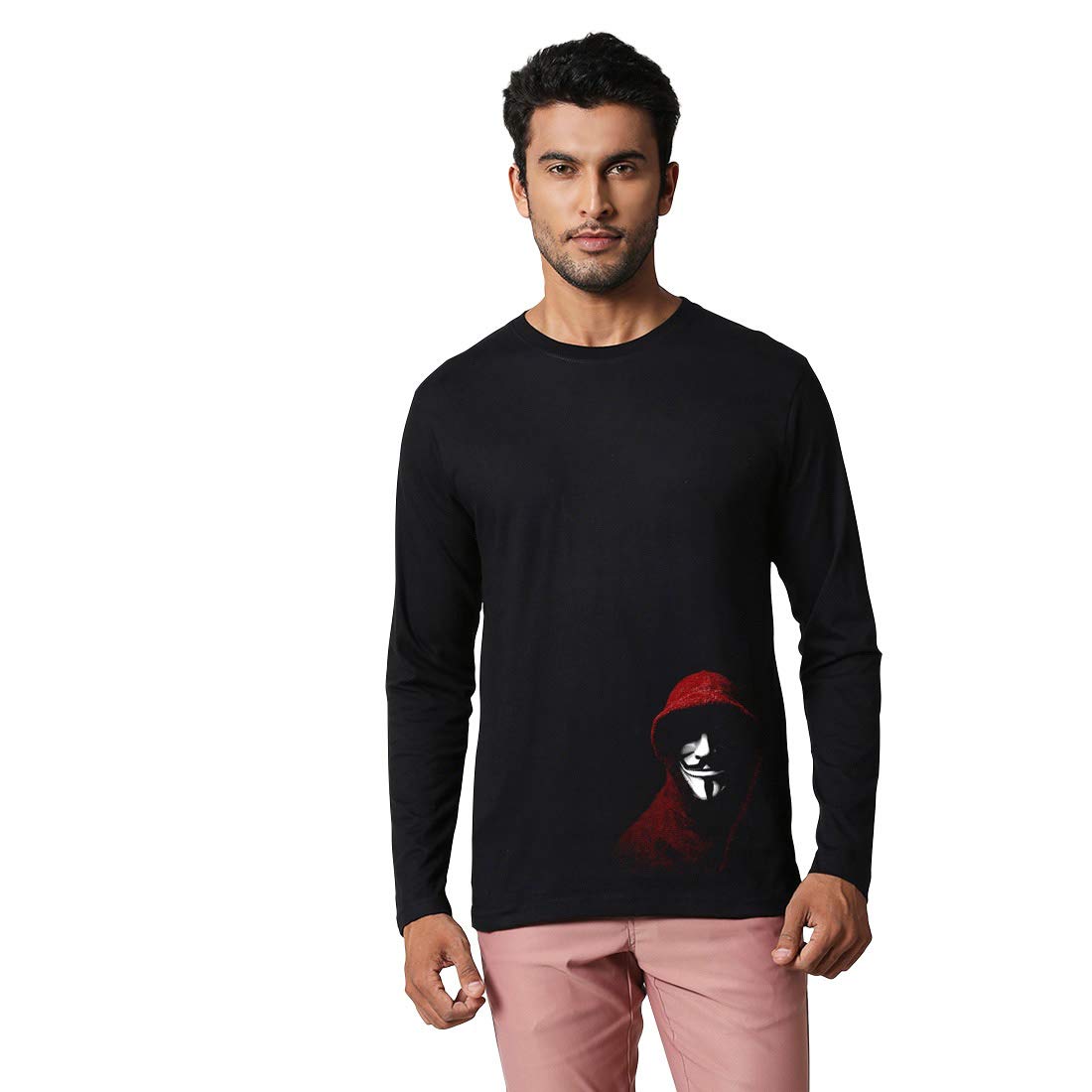 Buy Bewakoof Men Printed Full Sleeve Round Neck TShirt at Amazon.in