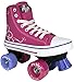 Roller Skates for Girls | HYPE Pixie Kid’s Quad Roller Skates with High Top Shoe Style for Indoor / Outdoor Skating | Durable, Easy to Skate, Made for Kids (Blue, Pink)