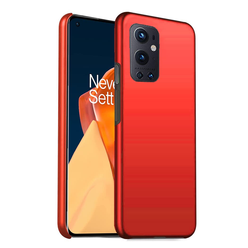 GAPlus OnePlus 9 Pro Case Ultra Slim Thin Armour Hard Case Matte Rubberized Cover For OnePlus 9 Pro (Red)