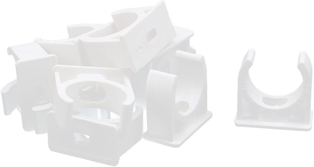 uxcell PVC Water Pipe Clamps Clips, 3/4" (25mm) TV Trays Tubing Hose