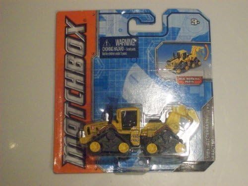 Matchbox Real Working Parts Mbx All Terrain Yellow Tank Treaded Tractor By Mattel