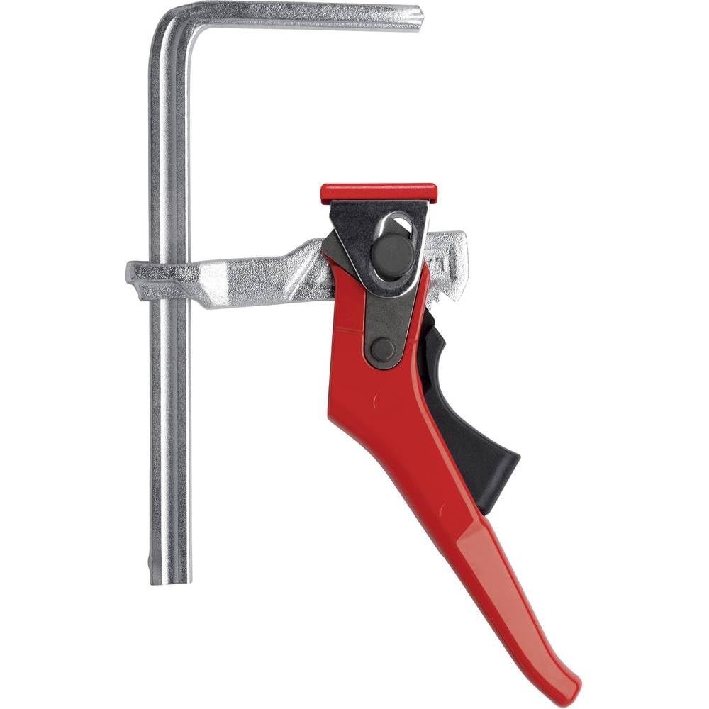 Bessey GTR16S6H GTRH All-Steel Table Clamp, Grey/Red, 160/60 mm