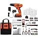 Black & Decker 20V Lithium Home Project Kit with 128-Piece Accessories