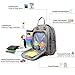 Diaper Bag Backpack, FIVEMAX Multifunction Travel Back Pack Maternity Baby Nappy Changing Bags, Large Capacity Waterproof & Dustproof, Gray