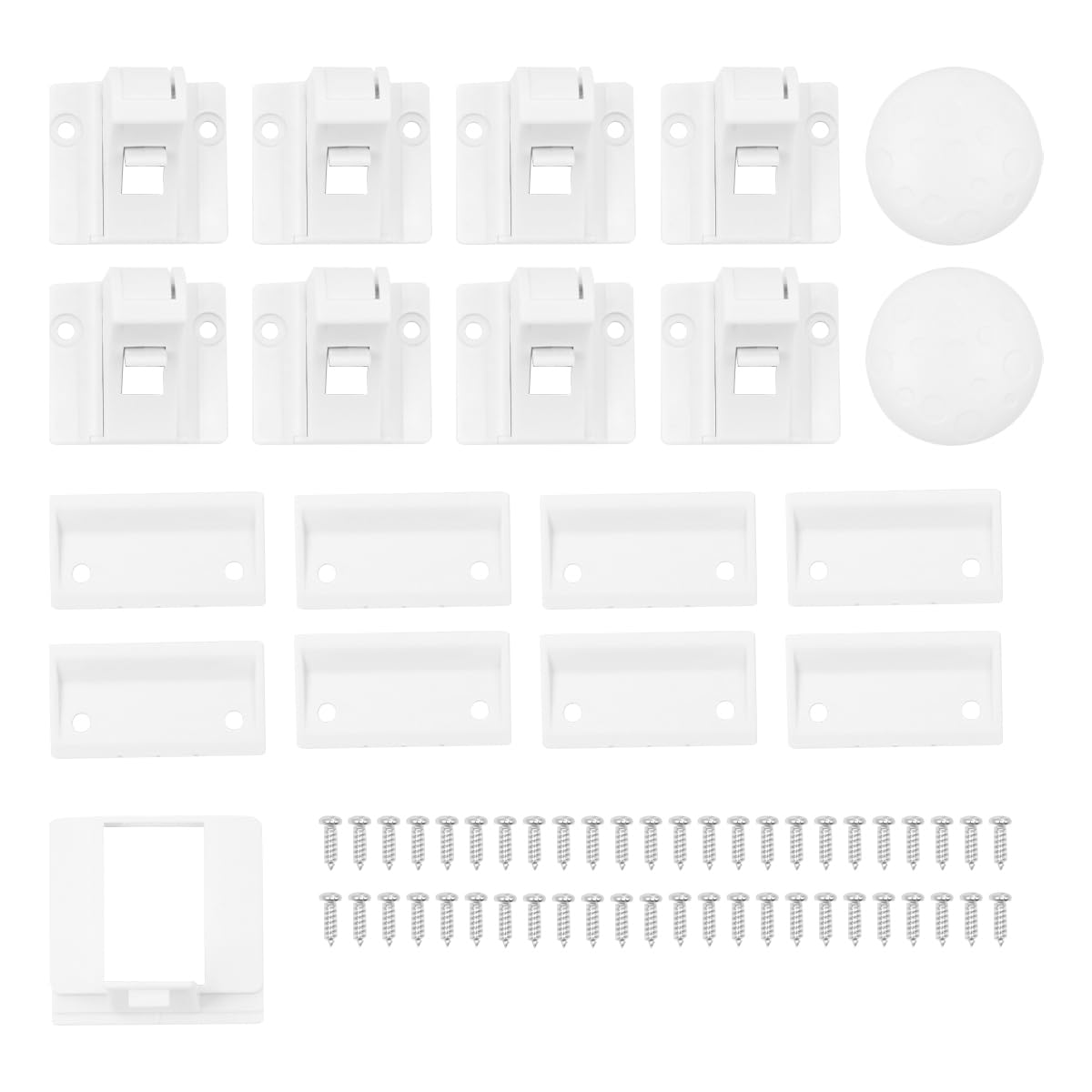 ANCLLO 8 Locks + 2 Keys Safety Magnetic Cupboard Locks No Tools or Screws Needed for Cabinets and Drawers