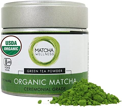 Matcha Green Tea Powder HIGHEST Ceremonial Grade USDA Organic | Made in Uji region of Kyoto Japan 100% First Harvest Matcha Tea - 40g By Match Wellness