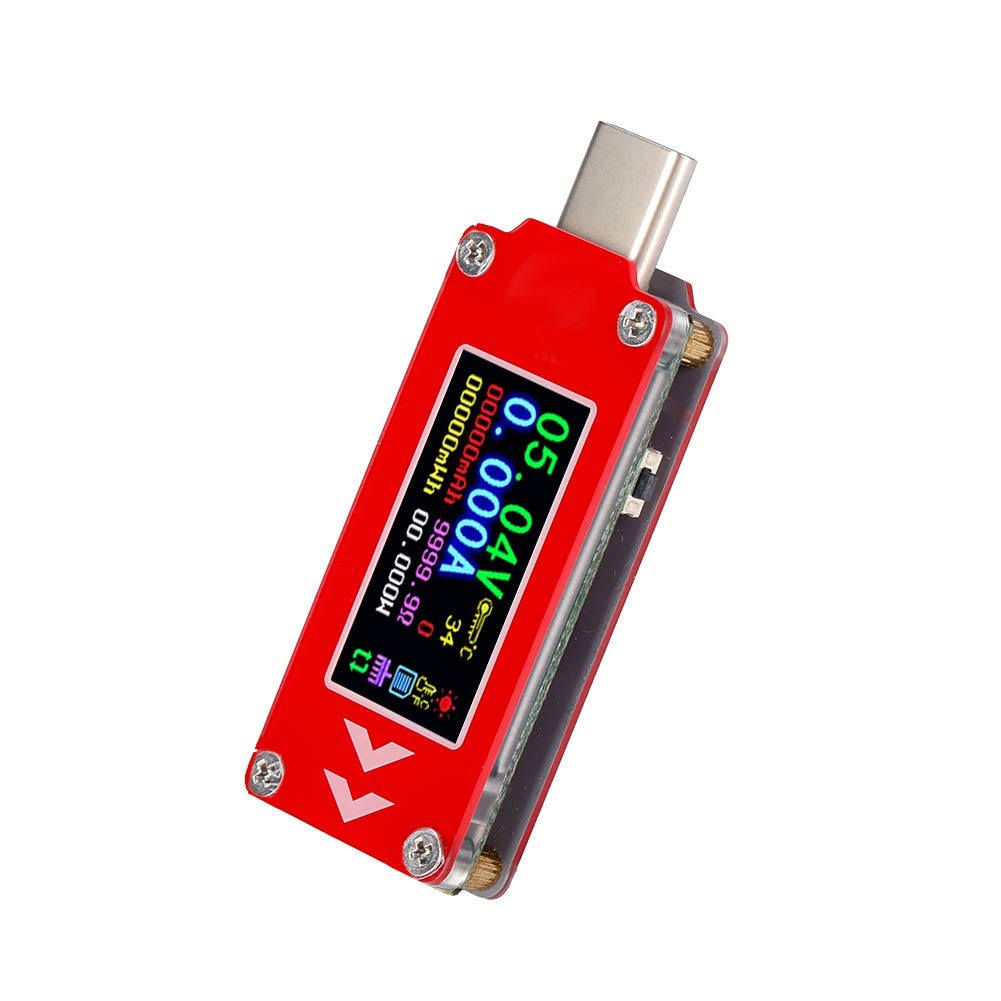 LiebeWH USB-C Charger Tester TC64 Color LCD PD Charger Type C Tester Voltage Current Capacity Detector Meter