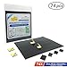Multi-Use Adhesive Magnets by Jack Chloe,1 Magnetic Strips of 74 Magnetic Squares of 2 Different Sizes, Heavy Duty Magnets with Self Adhesive Backing, Magnetic Tape for Refrigerator and DIY Project