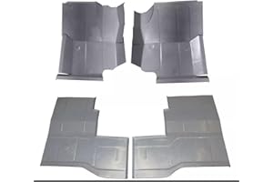 Motor City Sheet Metal - Compatible With 1976-1996 Jeep CJ7 CJ8 Scrambler & YJ Wrangler Front & Rear Floor Pans 4PC. Kit