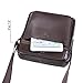 Zicac Mens Genuine Leather Shoulder Messenger Bag - Brown