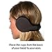 Flammi Unisex Winter Earmuffs Foldable Fleece Ear Warmers (Black A)