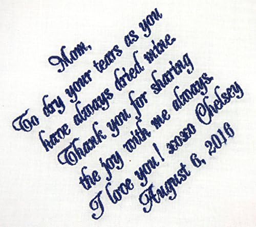 Mother of the Bride Handkerchief Mother of the Bride Gift