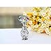 Matashi Best Gift for Mom Flowers Bouquet in Vase Ornament with Multi Coloured Crystals Home Decorative Tabletop Decorations Showpiece for Living Room Bedroom Gift for Mother's Day - Birthday