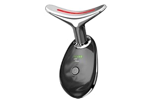 FLOVERKITY Red Light Therapy for Face, LED Face Massager, RED Light Device (Black, 3 Modes)