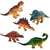 Dinosaur Truck Toy, Dinosaur Truck Set with 6 Mini Dinosaurs Educational Kids Truck Toy Car for Children Boys Girls