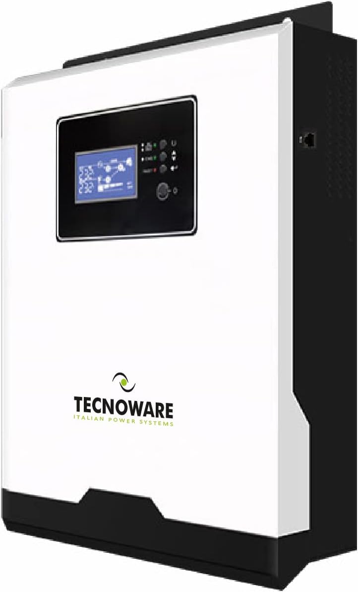 Tecnoware Solar Hybrid Inverter 1200VA Pure Sine Wave MPPT 15-80V Charger