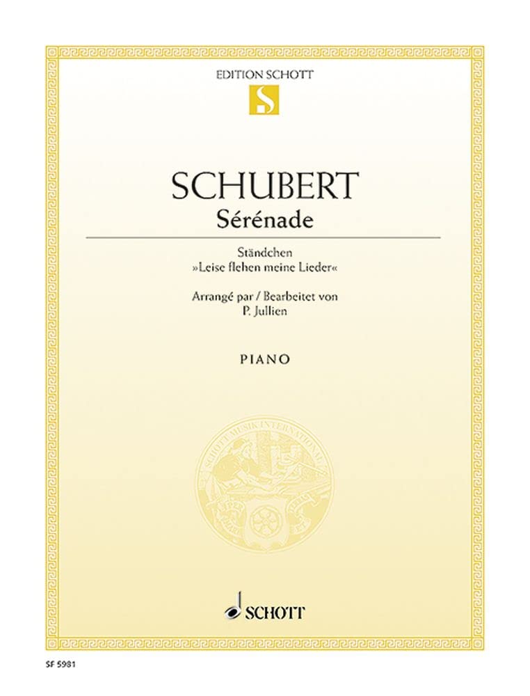 Sérénade: Ständchen "Leise flehen meine Lieder". piano.