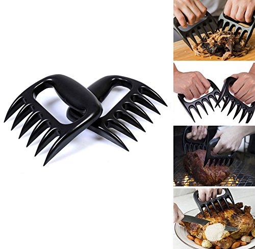 BBQ Accessories,Trofoty Barbecue Gloves Heat Resistant ,Barbecue Brush ,Meat Claws, Grill Tongs and Thermometer for Barbecue Tool Sets Outdoor Cooking Set