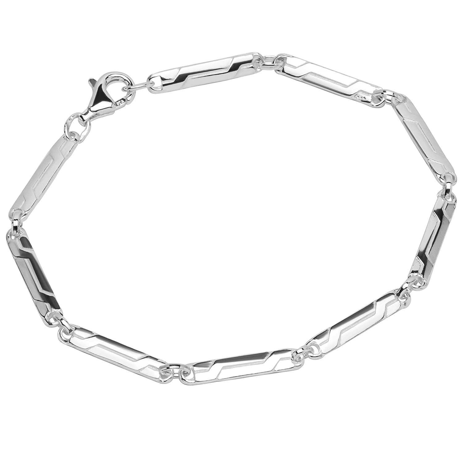 NKlaus bracelet 925 Sterling Silver 20cm Titania chains ladies designer bracelet chain new 12460