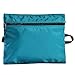 NKTM Travel Wallet - Unisex Adult Ocean Blue Modern Lightweight Nylon Passport Wallet with Zipper, 3 Compartments, 8.7