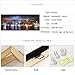 sechars - New York City Wall Art Manhattan Skyline Panorama on Cloudy Night Picture Giclee Art Print Modern Home Office Wall Decoration