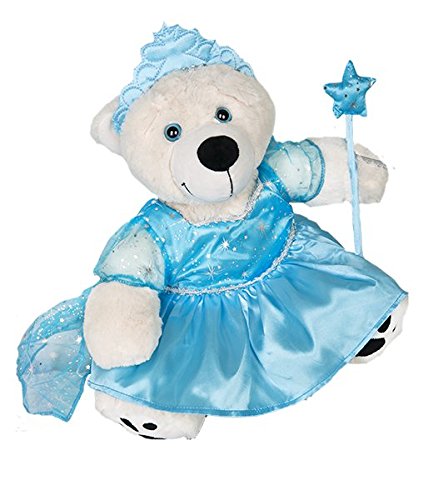 Blue Snow Princess Gown Teddy Bear Outfit (8")